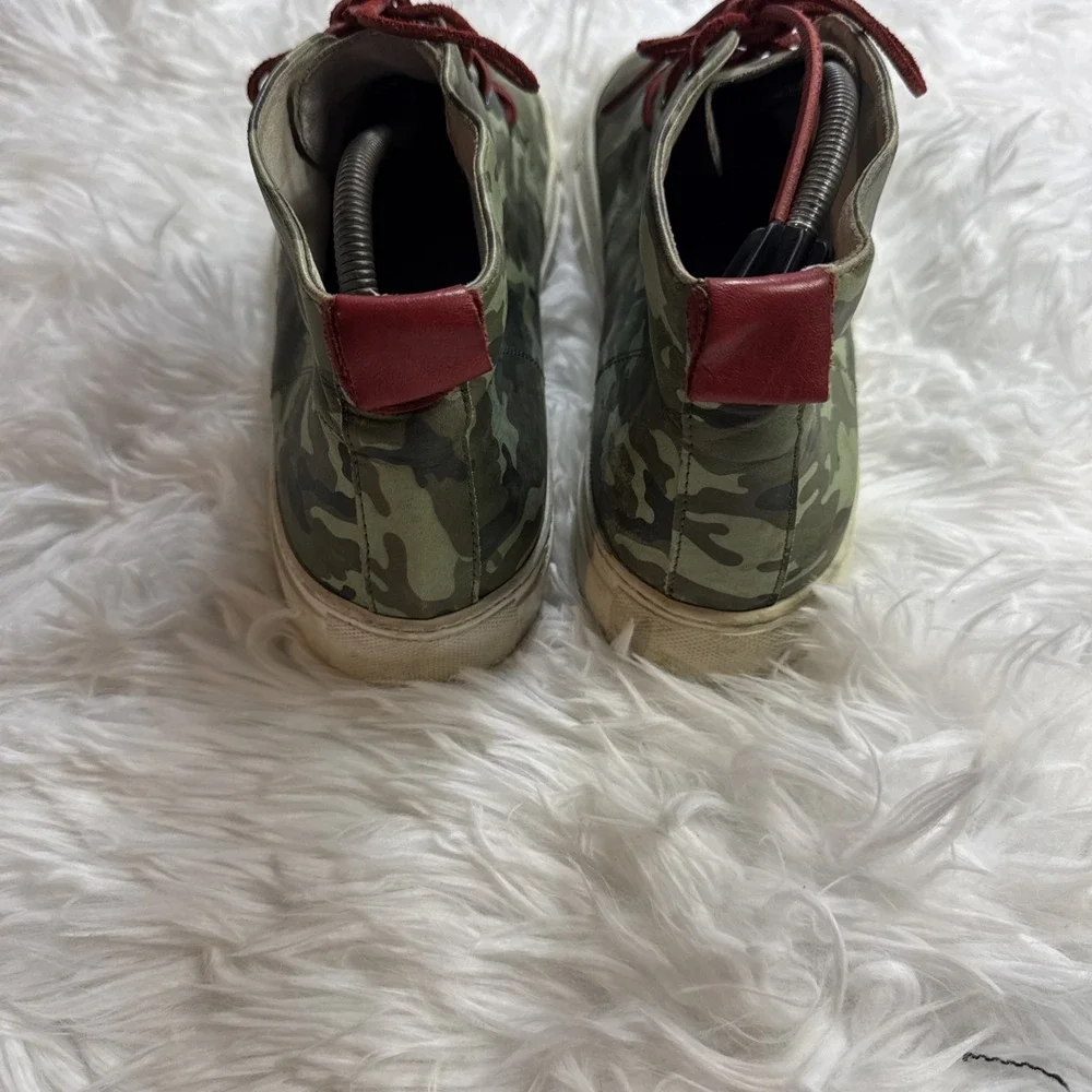 DEL TORO Italy Chukka Boots Men 13 Camo Leather Designer Quality Camouflage Rare